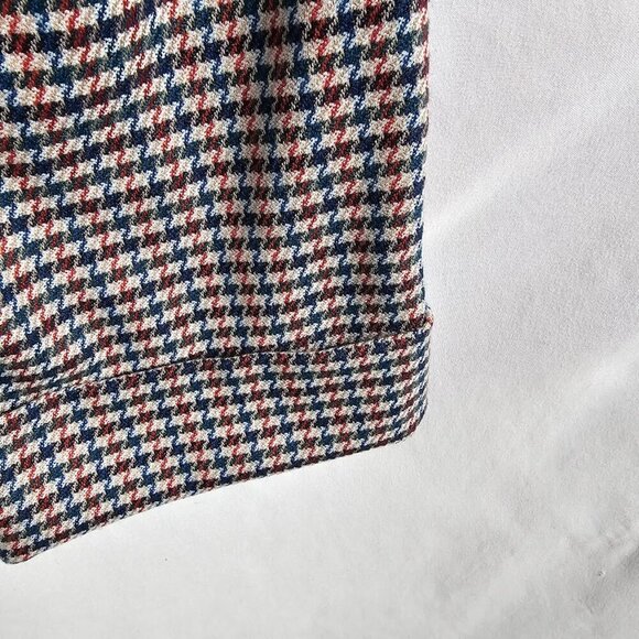J. JILL Trousers Pants MULTICOLOR Houndstooth Plaid size 4 Pull On Preppy Twee - Picture 5 of 7